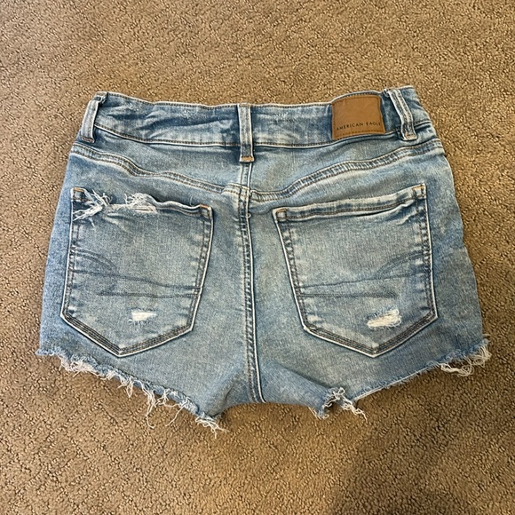 Size 2, blue, Next Level Stretch American Eagle Jean Shorts. - Picture 6 of 10